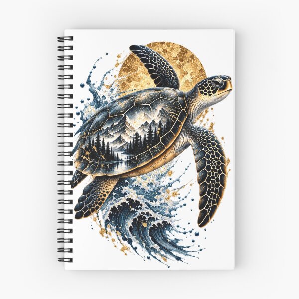 Item preview, Mountains Within the Shell | Sea Turtle Mountain Art | Norvian designed and sold by Norvian.