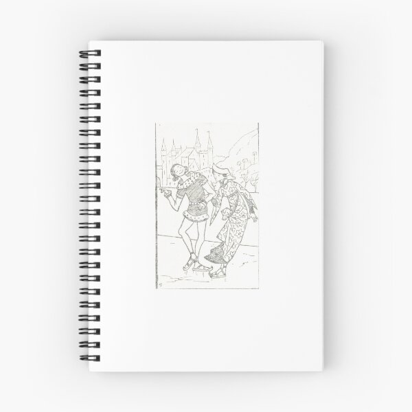 Item preview, Vintage Medieval Ice Skating Illustration designed and sold by Antique Science Press.