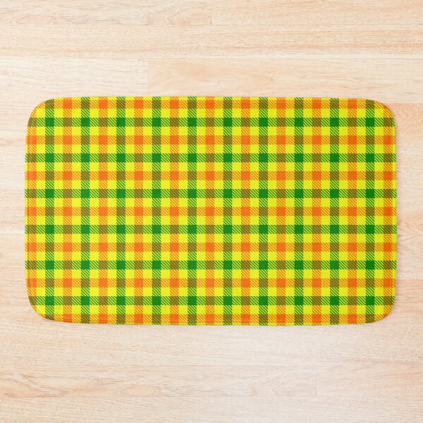 Item preview, Green And Orange Gingham Check Yellow  designed and sold by PatternTitan.