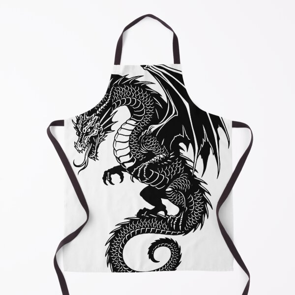 Item preview, Solid Black Dragon Silhouette - Detailed Scale Design designed and sold by DragonSerpent Ink.