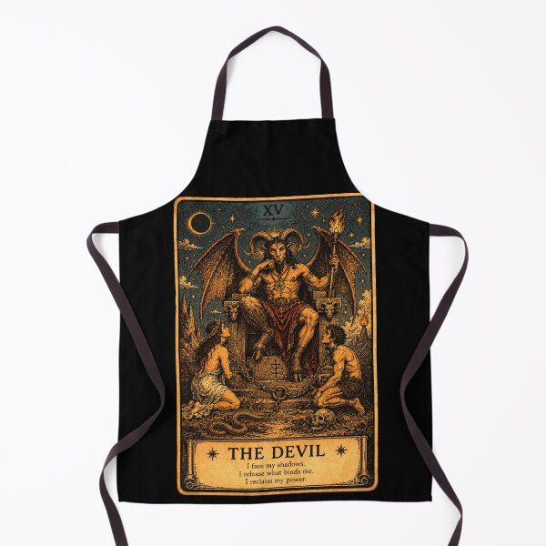 Item preview, The Devil Tarot Card - Shadow Work & Liberation Tarot Illustration designed and sold by ArcanaAbsolute.