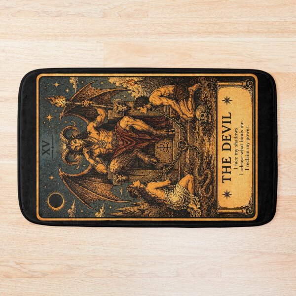 Item preview, The Devil Tarot Card - Shadow Work & Liberation Tarot Illustration designed and sold by ArcanaAbsolute.