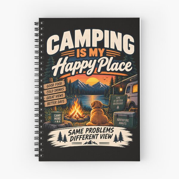 Item preview, Camping Is My Happy Place – Outdoor Lover Gift designed and sold by MiSuPa Studio.