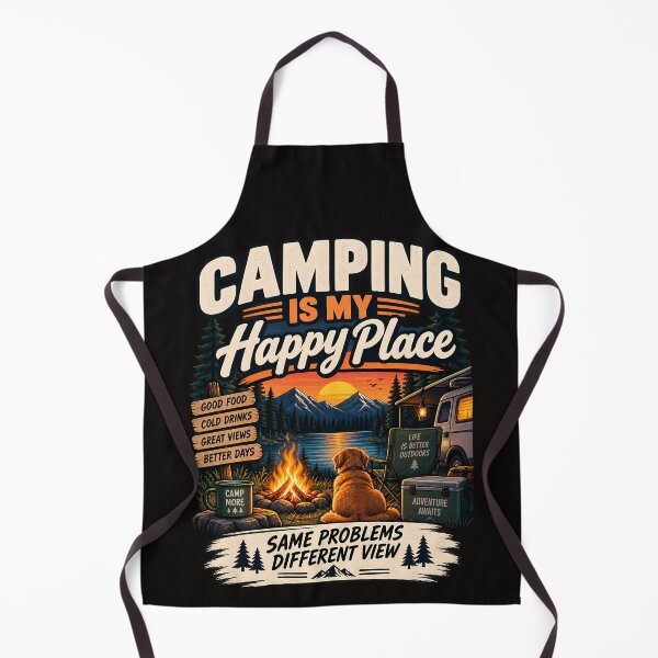 Item preview, Camping Is My Happy Place – Outdoor Lover Gift designed and sold by MiSuPa Studio.