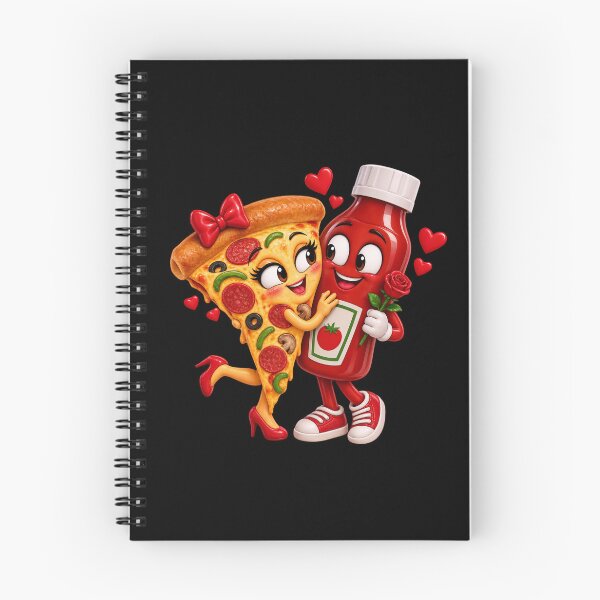 Item preview, Pizza and Ketchup Love – Cute Romantic Food Couple Valentine’s Day Design designed and sold by RokaCircles.