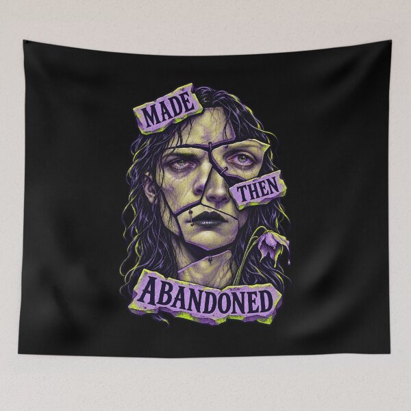Item preview, Frankenstein Made Then Abandoned Patchwork Face designed and sold by Fenay Designs.
