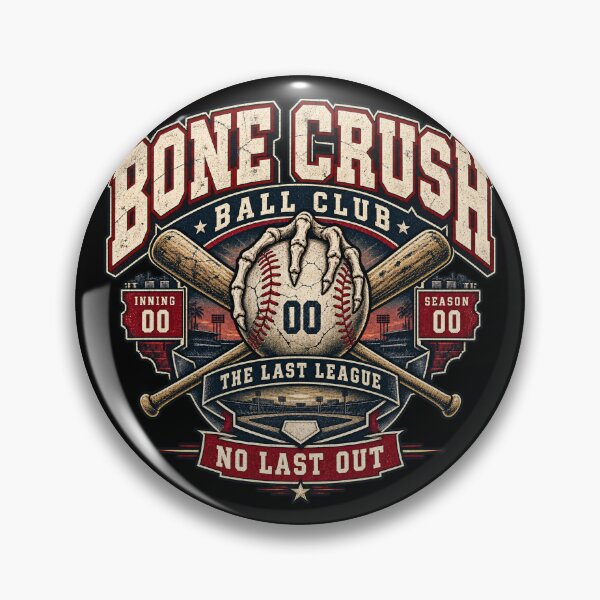Item preview, Bone Crush – Vintage Skeleton Baseball Club Graphic designed and sold by PhilllandArt.
