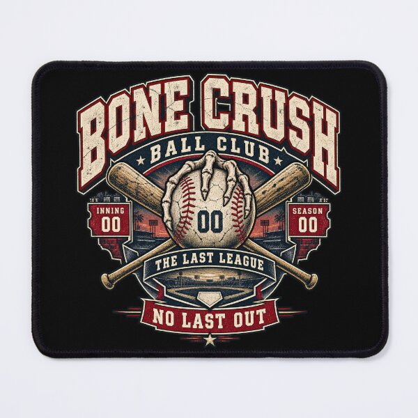 Item preview, Bone Crush – Vintage Skeleton Baseball Club Graphic designed and sold by PhilllandArt.