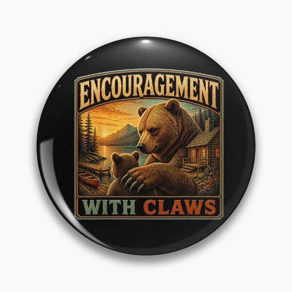 Item preview, Encouragement With Claws Vintage Bear Wilderness designed and sold by NoeValdric.