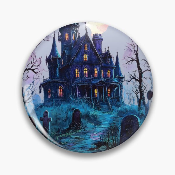 Item preview, Haunted House Halloween Cemetery designed and sold by Instant Printing.