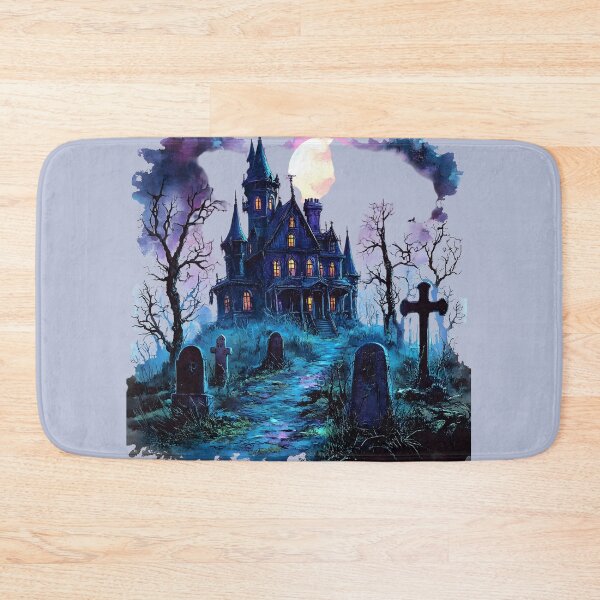 Item preview, Haunted House Halloween Cemetery designed and sold by Instant Printing.