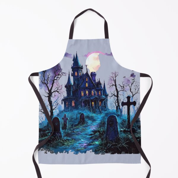Item preview, Haunted House Halloween Cemetery designed and sold by Instant Printing.