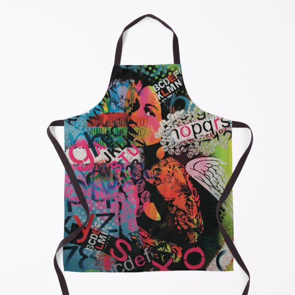 Item preview, Handmade Mixed Media Street Art Portrait - Guardian Alphabet designed and sold by supernikol.