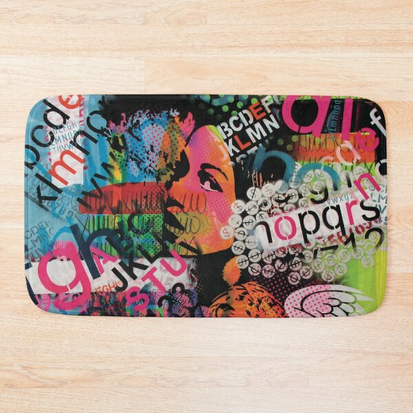 Item preview, Handmade Mixed Media Street Art Portrait - Guardian Alphabet designed and sold by supernikol.