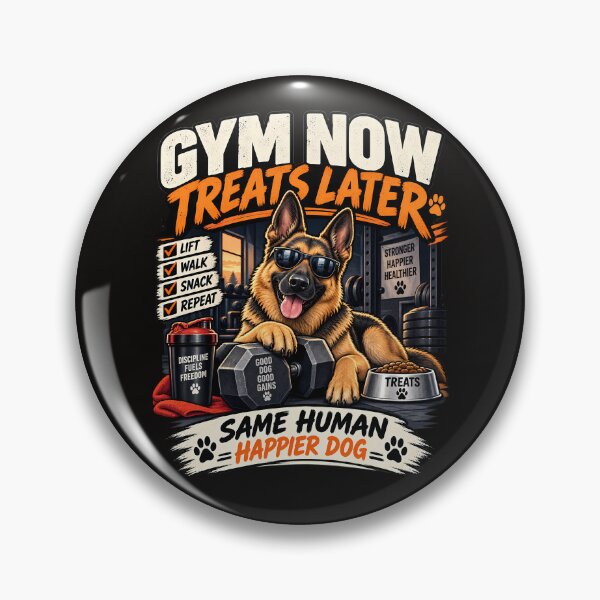 Item preview, Gym Now Treats Later – Funny Dog Fitness Gift designed and sold by MiSuPa Studio.