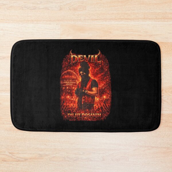 Item preview, Diljit Retro Dosanjh Devil Punjabi Music Concert Red Aesthetic designed and sold by OddPopARt.
