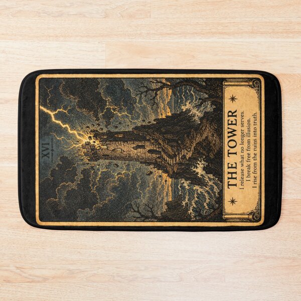 Item preview, The Tower Tarot Card - Vintage Revelation Divination Art  designed and sold by ArcanaAbsolute.