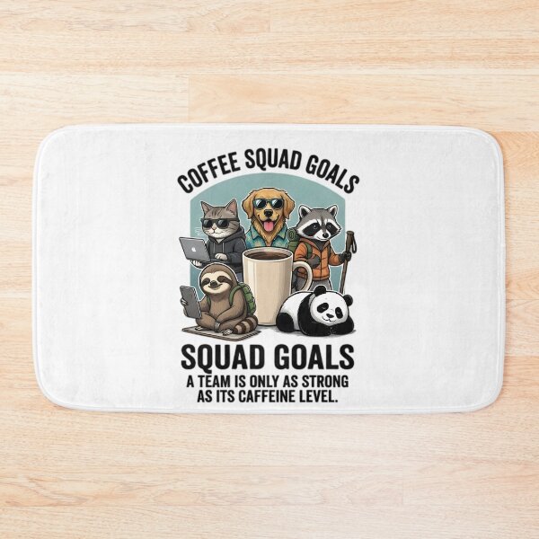 Item preview, Coffee Squad Goals Cute Animals Caffeine Lovers designed and sold by Pyt27.