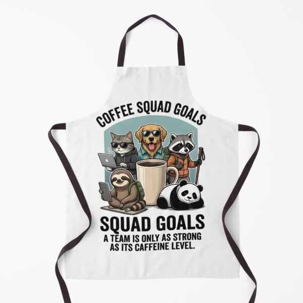 Item preview, Coffee Squad Goals Cute Animals Caffeine Lovers designed and sold by Pyt27.