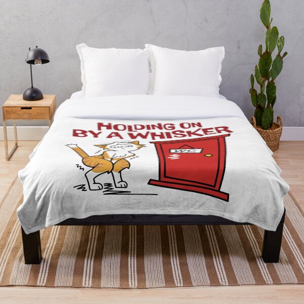 Item preview, Occupied! Desperate Cat Waiting for the Bathroom - Funny Cat Humor_WH designed and sold by AckeeWolf.