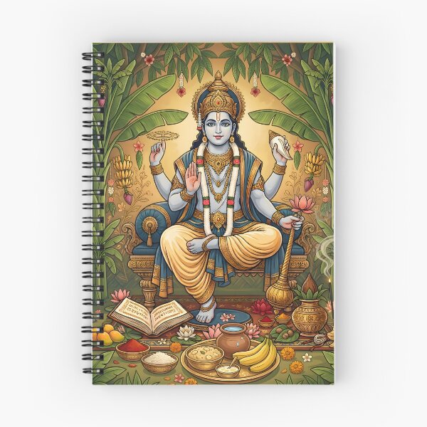 Item preview, Satyanarayana Katha Devotional Hindu Art designed and sold by hutofdesigns.