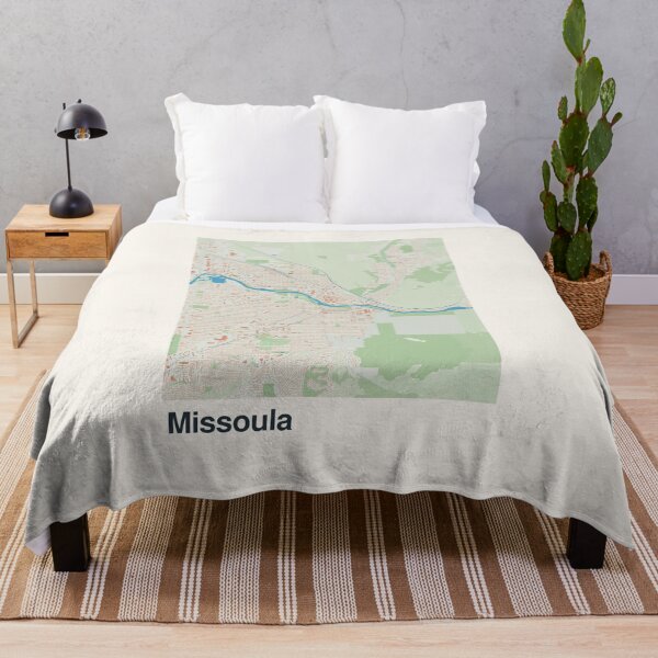 Item preview, Missoula Minimalistic Map Art designed and sold by MapsNerd.