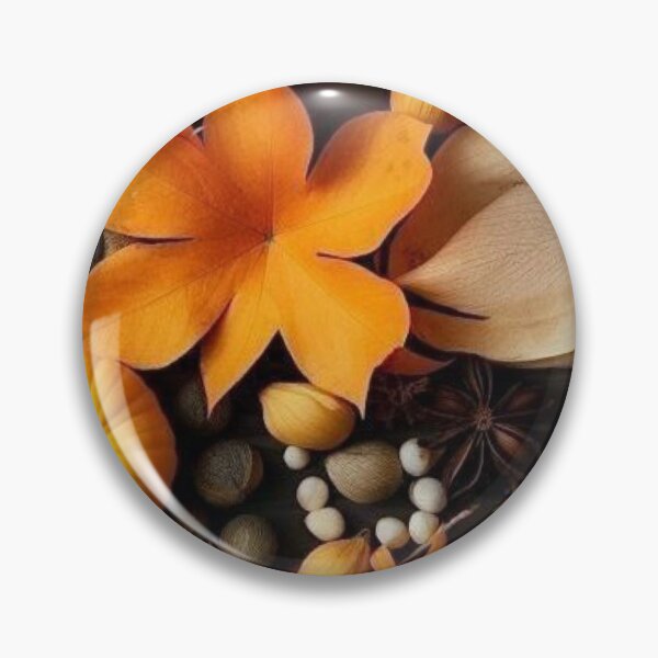 Item preview, Autumn Harvest Knolling Flat Lay — Pumpkins Autumn Leaves and Spices Pattern designed and sold by LYAN-STORE.