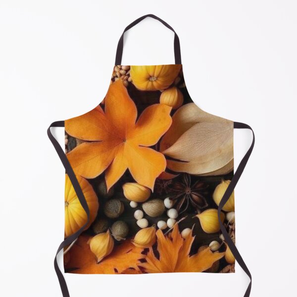 Item preview, Autumn Harvest Knolling Flat Lay — Pumpkins Autumn Leaves and Spices Pattern designed and sold by LYAN-STORE.