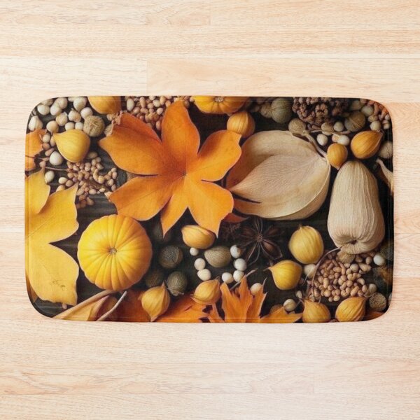 Item preview, Autumn Harvest Knolling Flat Lay — Pumpkins Autumn Leaves and Spices Pattern designed and sold by LYAN-STORE.