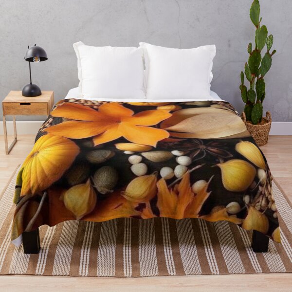 Item preview, Autumn Harvest Knolling Flat Lay — Pumpkins Autumn Leaves and Spices Pattern designed and sold by LYAN-STORE.