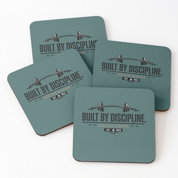 Item preview, Built By Discipline Gym Motivation designed and sold by Clintora.
