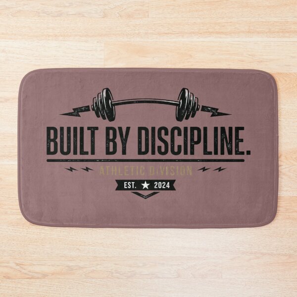 Item preview, Built By Discipline Gym Motivation designed and sold by Clintora.