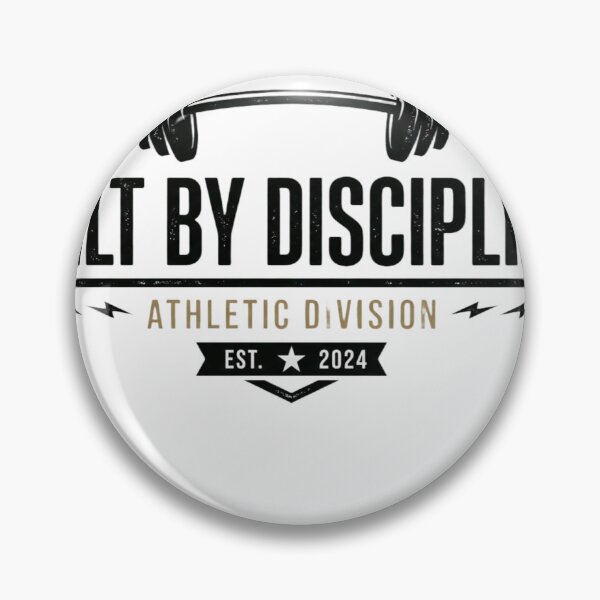 Item preview, Built By Discipline Gym Motivation designed and sold by Clintora.