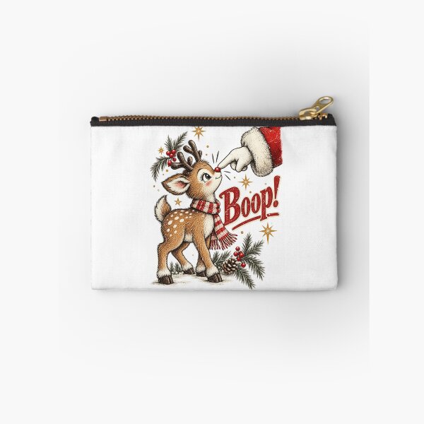Item preview, Cute Reindeer Boop Santa Nose Christmas Vintage Holiday Design designed and sold by luffyShop1.