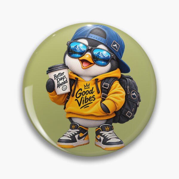 Item preview, Cool Penguin Good Vibes Streetwear designed and sold by Nixora.