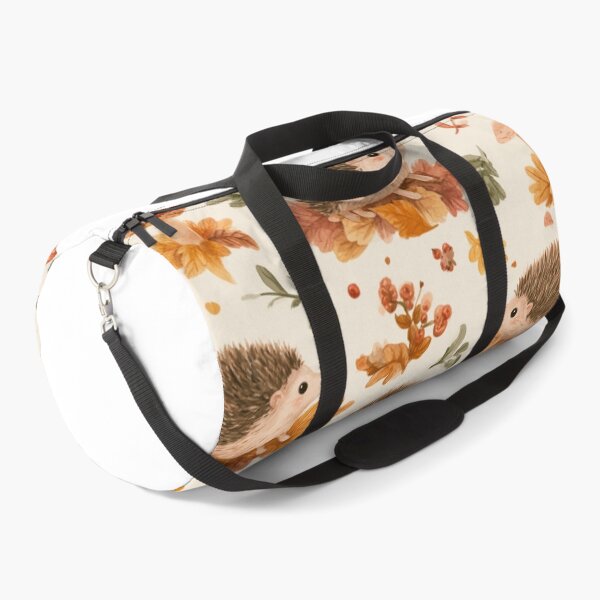 Item preview, Cute Watercolor Hedgehog Autumn Forest Pattern designed and sold by NicolasGlowArt.