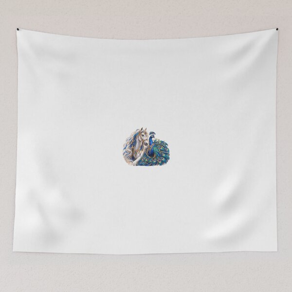Item preview, Royal horse and majestic peacock adorned with gold designed and sold by Hassine-Art.