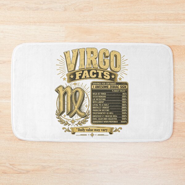 Item preview, Virgo Facts Nutrition Label Funny Zodiac Sign Astrology Design designed and sold by luffyShop1.