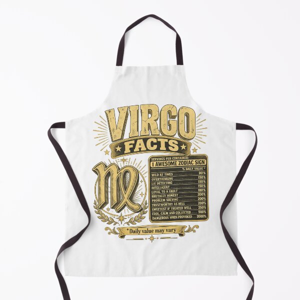 Item preview, Virgo Facts Nutrition Label Funny Zodiac Sign Astrology Design designed and sold by luffyShop1.
