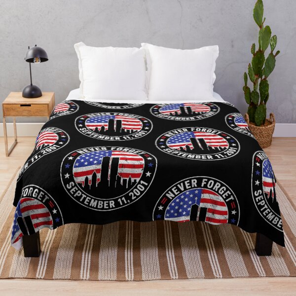 Item preview, Never Forget September 11, 2001 American Flag Memorial 25th Anniversary designed and sold by OddPopARt.