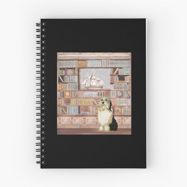 Item preview, Bearded collie - In the Library   designed and sold by quyenphoshop.