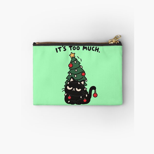 Item preview, Funny Grumpy Black Cat Holiday Design designed and sold by MewMade.