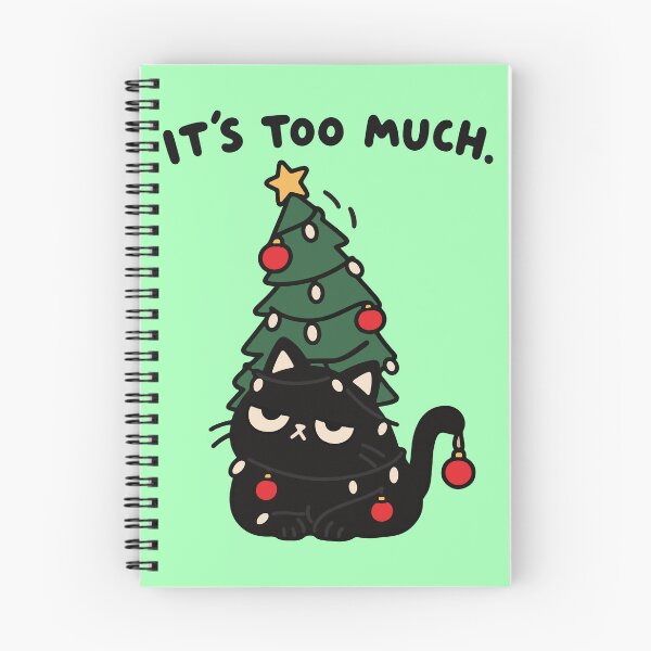 Item preview, Funny Grumpy Black Cat Holiday Design designed and sold by MewMade.