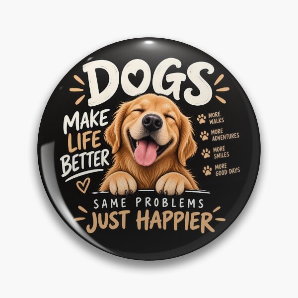 Item preview, Dogs Make Life Better – Happy Dog Lover Gift designed and sold by MiSuPa Studio.