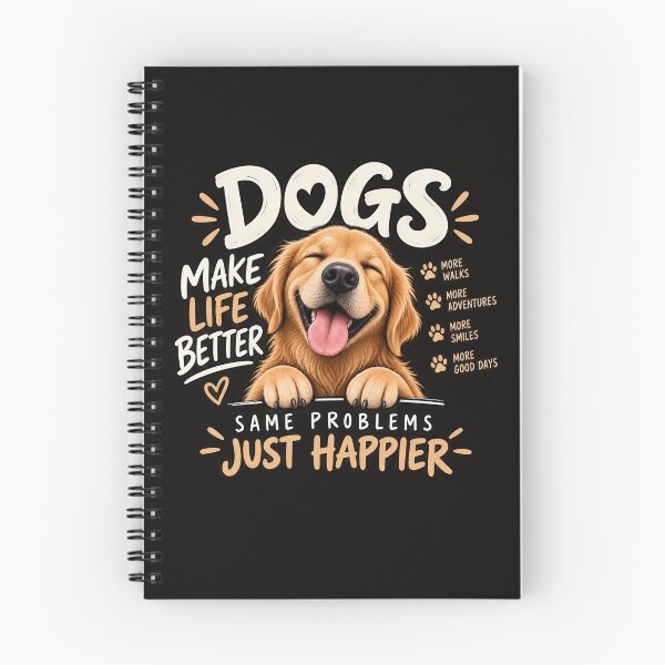 Item preview, Dogs Make Life Better – Happy Dog Lover Gift designed and sold by MiSuPa Studio.
