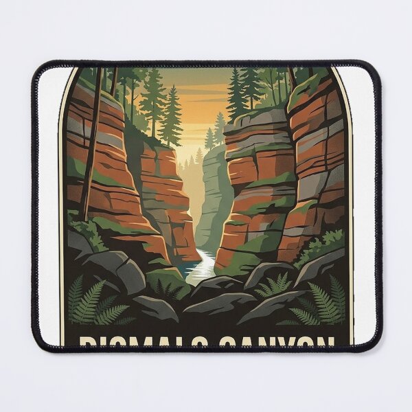 Item preview, Dismals Canyon Alabama Nature Preserve Vintage Travel Sticker designed and sold by DetourDgn.