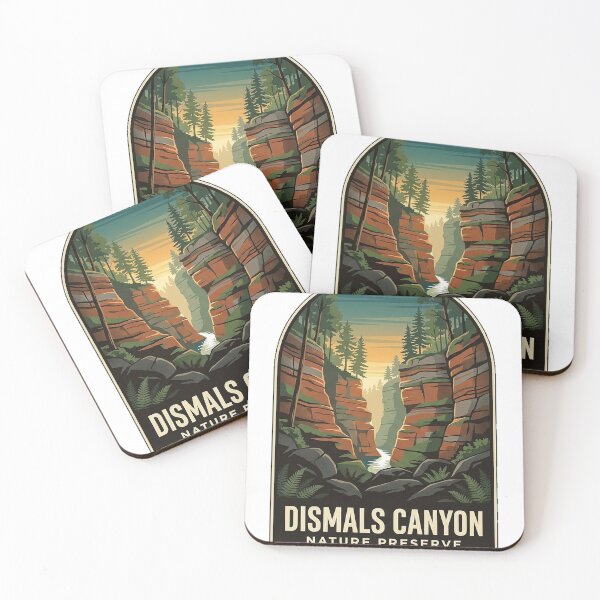 Item preview, Dismals Canyon Alabama Nature Preserve Vintage Travel Sticker designed and sold by DetourDgn.