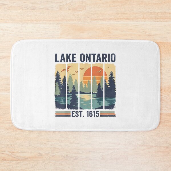 Item preview, Lake Ontario EST. 1615 Vintage Sunset Landscape Great Lakes Nature designed and sold by OddPopARt.