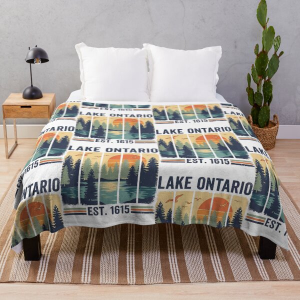 Item preview, Lake Ontario EST. 1615 Vintage Sunset Landscape Great Lakes Nature designed and sold by OddPopARt.