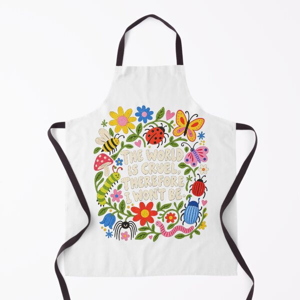 Item preview, El mundo es cruel, por lo tanto no seré lindo. Diseño de insectos y flores. designed and sold by luffyShop1.